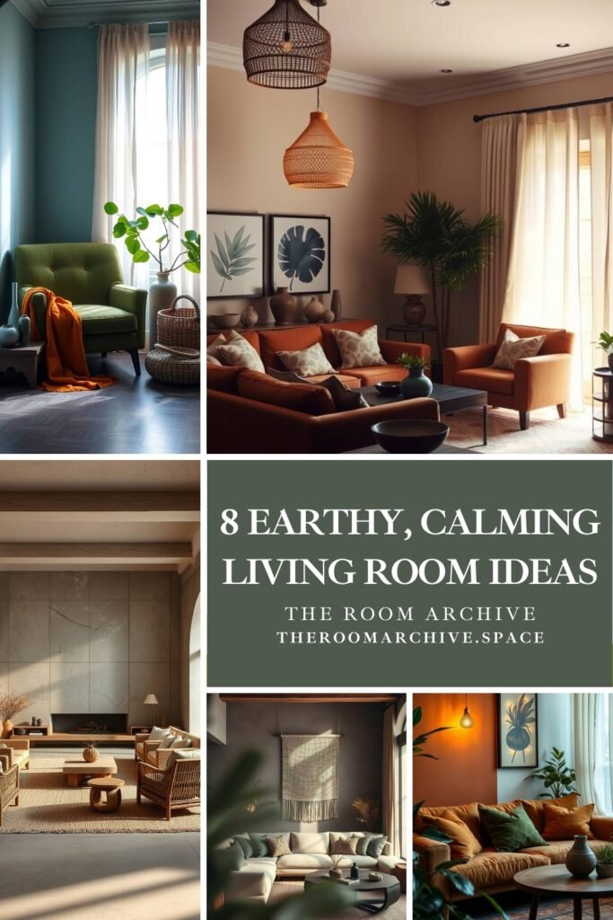 10 Inspiring Living Room Decor Ideas for an Earthy, Calming Vibe. Hoping to design a calm, grounded, warm living area? We provide below 8 ideas on how earth-inspired elements like clay, moss, ochre tones, rattan textures, sheer curtains, botanical accents, and layered textiles can turn your home into a peaceful retreat.