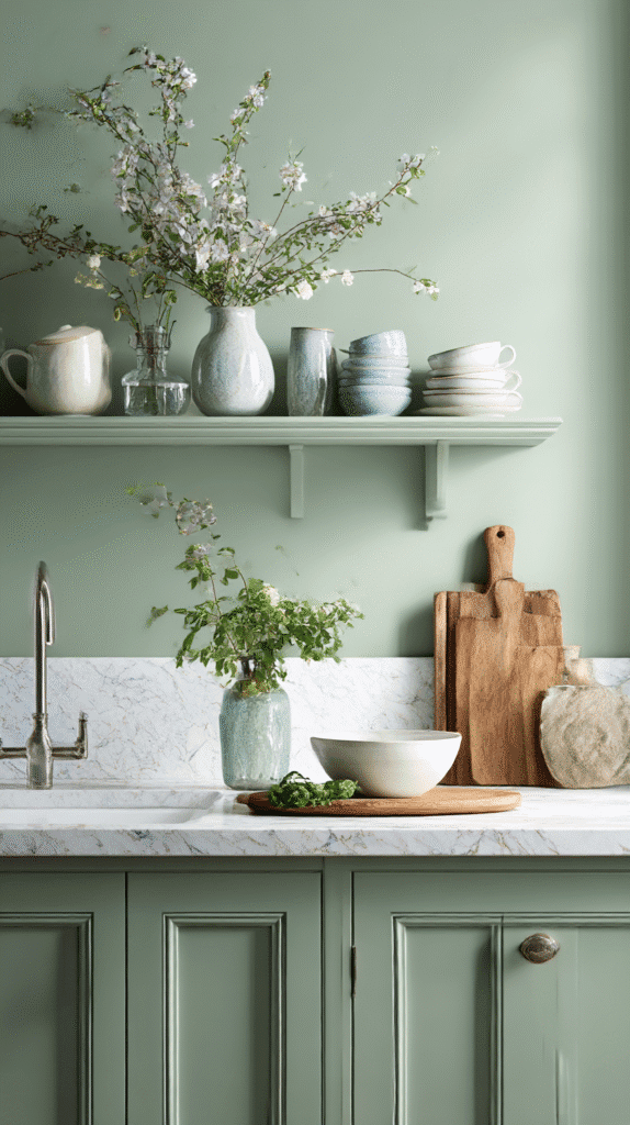 Creating a Timeless Sage Green Kitchen with the Perfect Green Paint