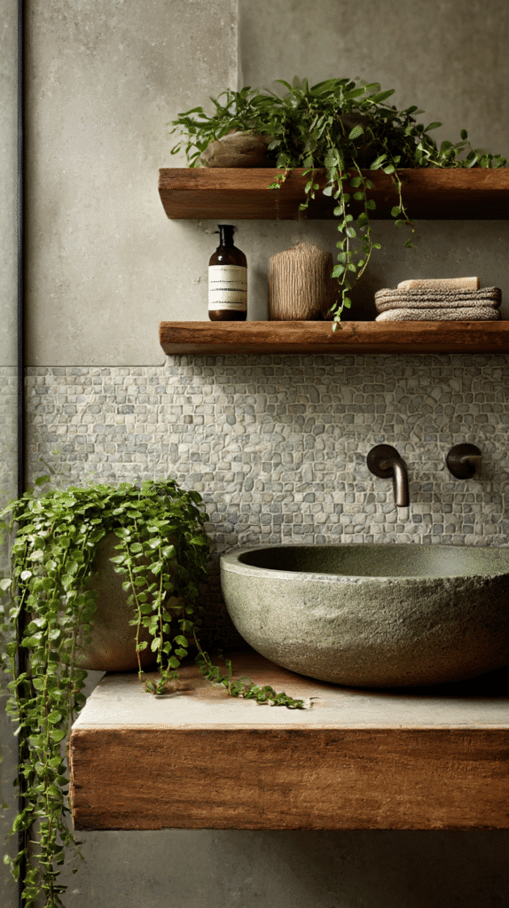 Crafting the Ideal Earthy Green Bathroom: A Blend of Nature and Design