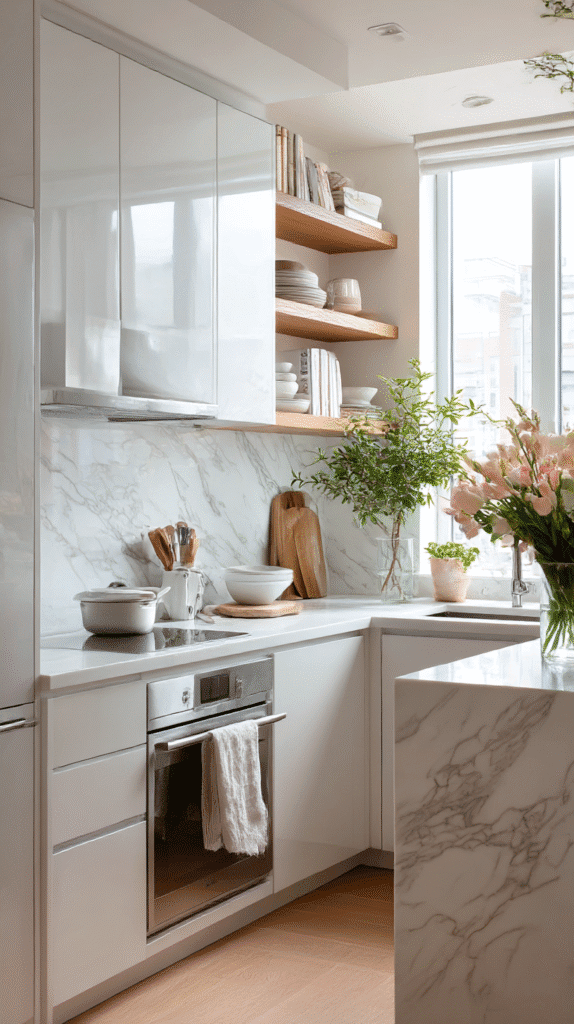 Small Kitchens: Ingenious Design Solutions for Tiny House Kitchens Next to Bathrooms