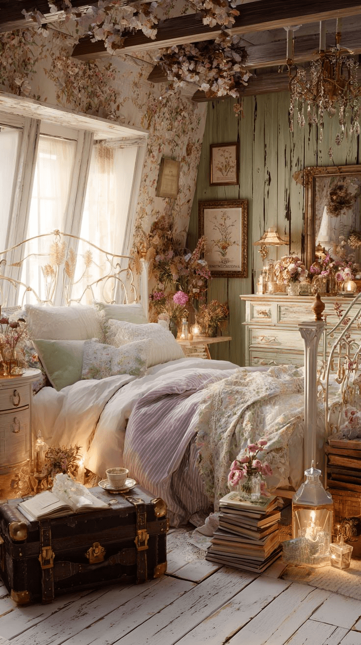 Cottage Core Bedroom — Romantic Farmhouse Dreams Come True 💐